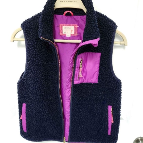 J. Crew Crewcuts Girls Sherpa Vest, Size 12 - Picture 4 of 4